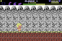 adventure island cave level on c64